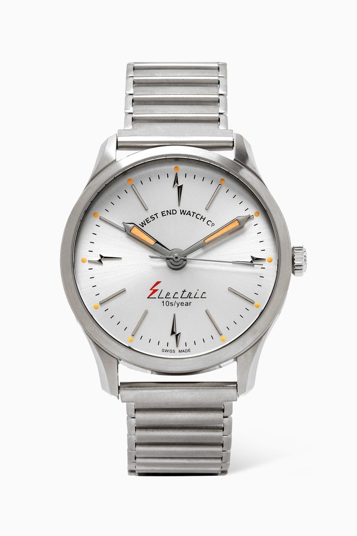 

Electric Watch in Stainless Steel, 40mm, Silver