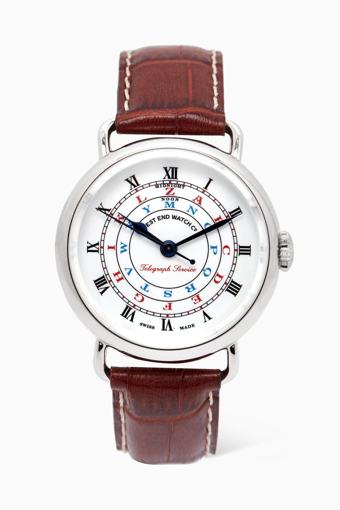 

The Telegraph Quartz Watch, 40mm, Brown