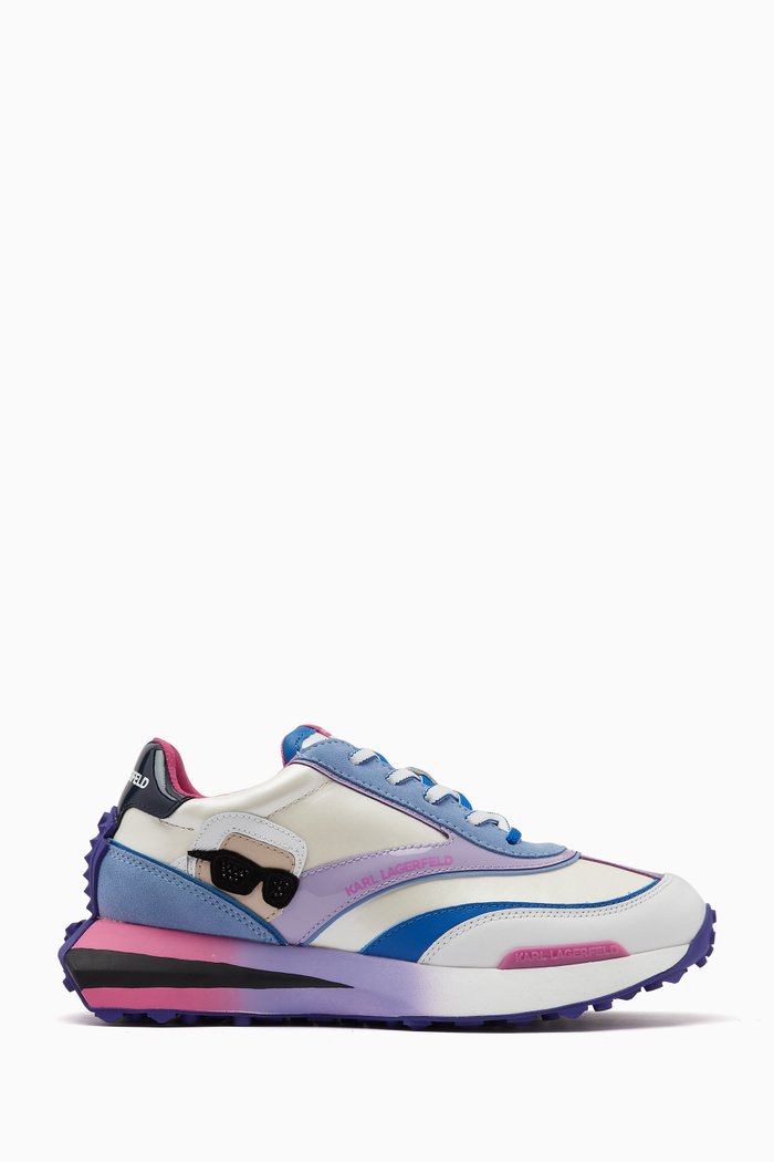 

Zone Karl Sneakers in Recycled Leather, Multicolour