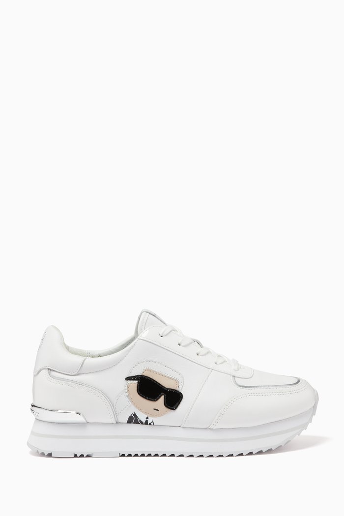 Velocita II Sneakers in Leather, White