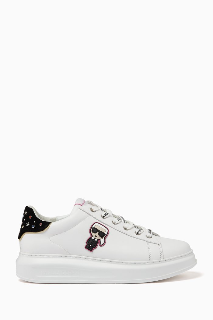 Kapri Ikon Sneakers in Leather, White
