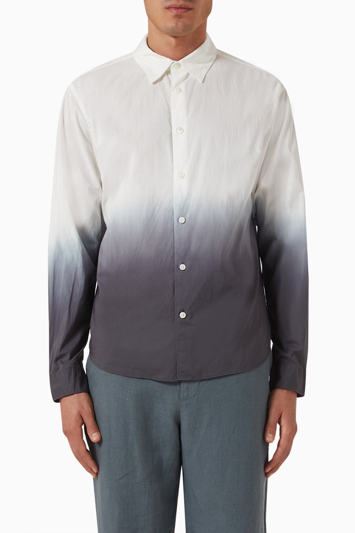 

Bronson Dip-dyed Shirt in Cotton-poplin, White