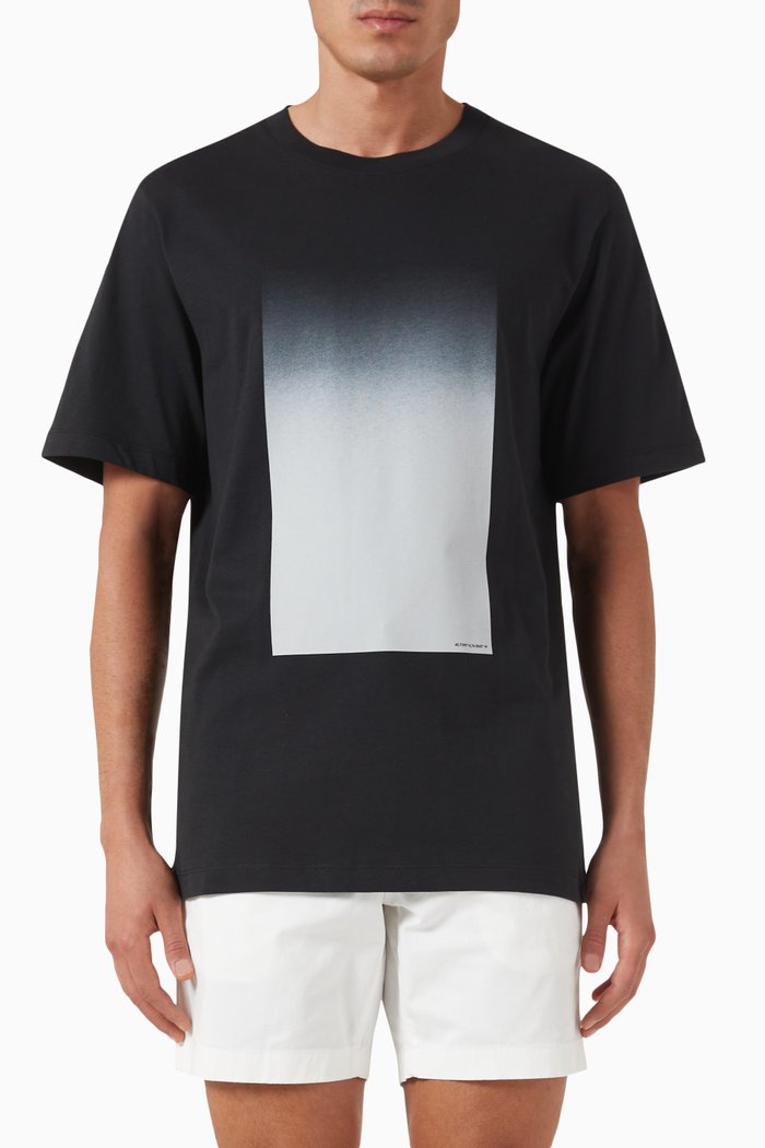 

Small Window T-shirt in Cotton-jersey, Black