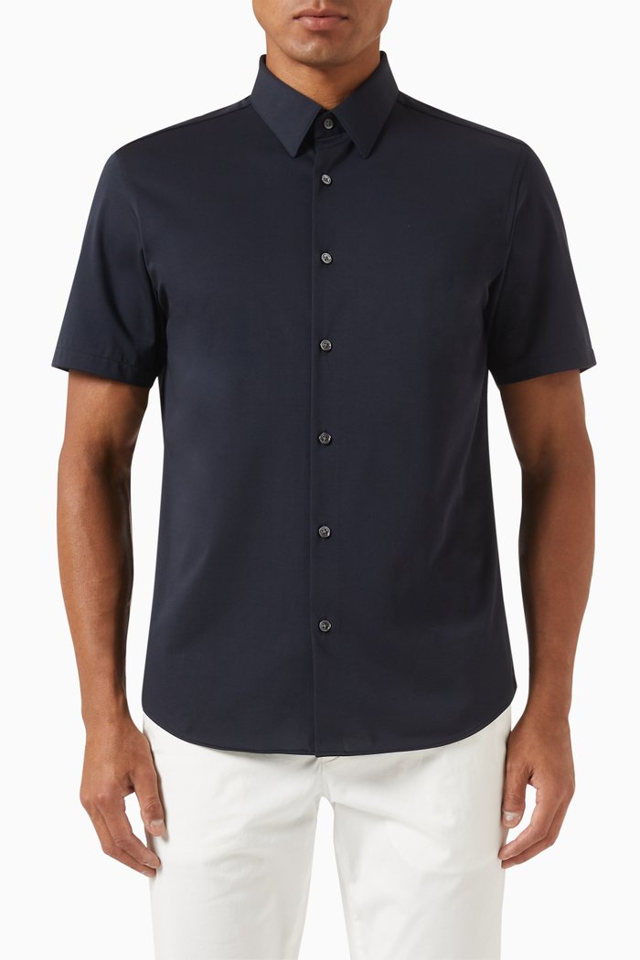 

Irving Shirt in Cotton-blend, Blue