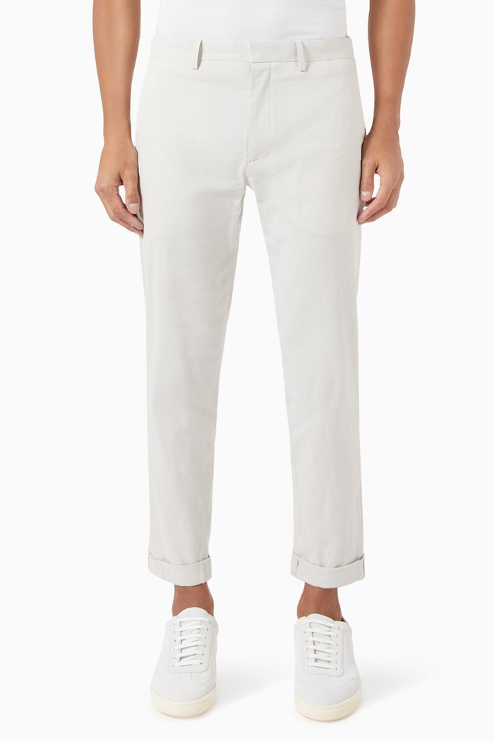 

Zaine Slim-fit Trousers in Eco Crunch, Neutral