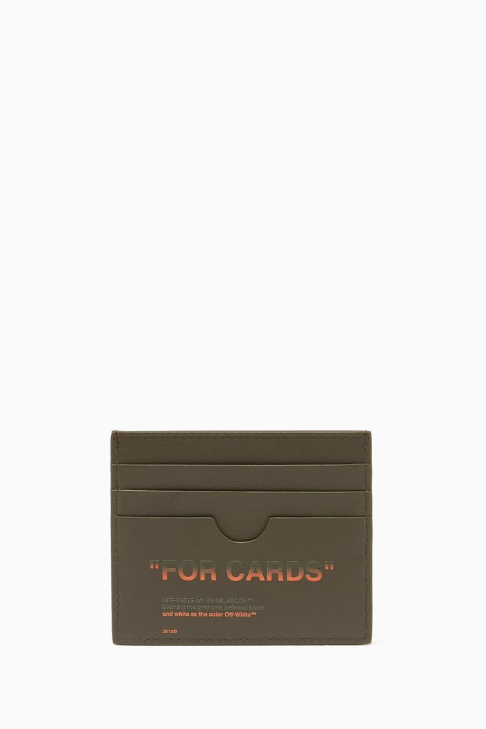 

Quote Card Case in Leather, Neutral