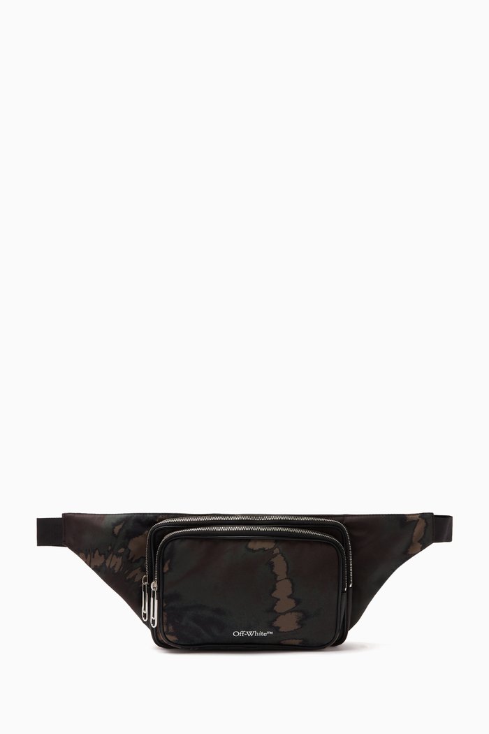 Arrow Tuc Tie-dye Belt Bag in Nylon, Neutral