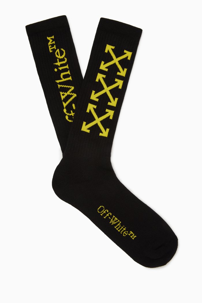 

Arrow Bookish Socks in Cotton, Black