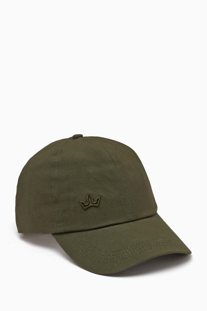 

Aurora Baseball Cap in Cotton, Green