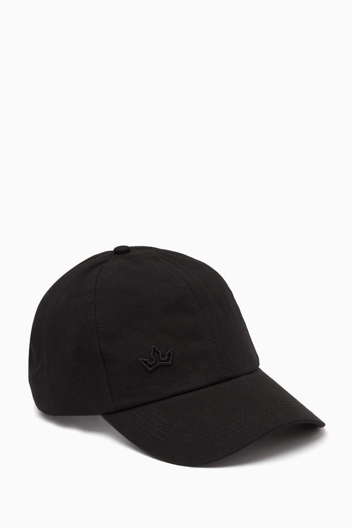 

Aurora Baseball Cap in Cotton, Black