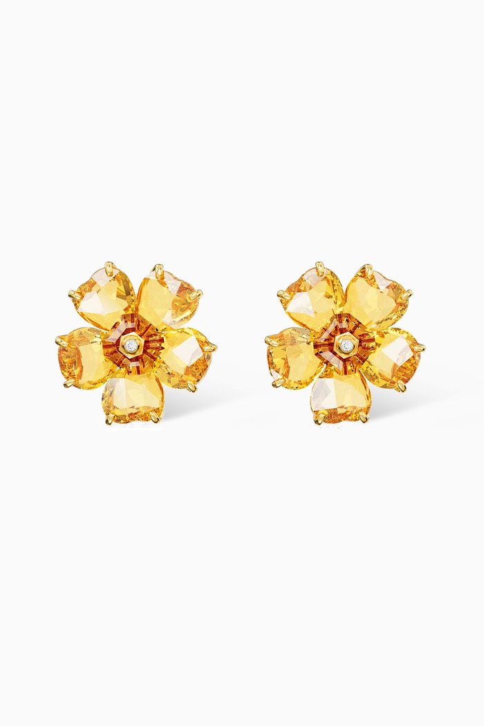 

Florere Stud Earrings in Gold-tone Plated Metal, Yellow