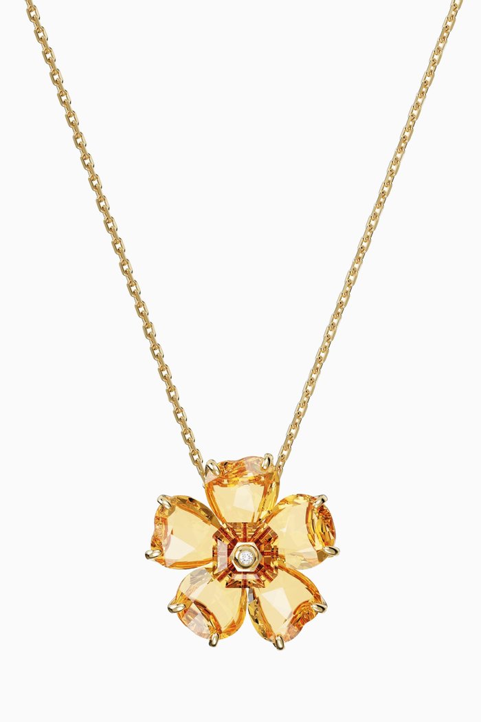 

Florere Pendant Necklace in Gold-tone Plated Metal, Yellow