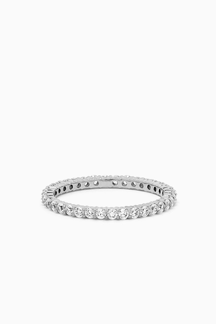 

Vittore Ring in Rhodium-plated Metal, Silver