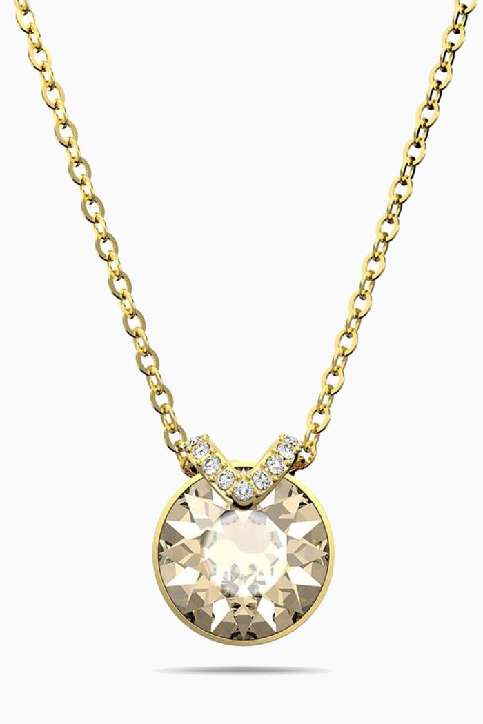 

Bella V Crystal Necklace in Gold-plated Metal