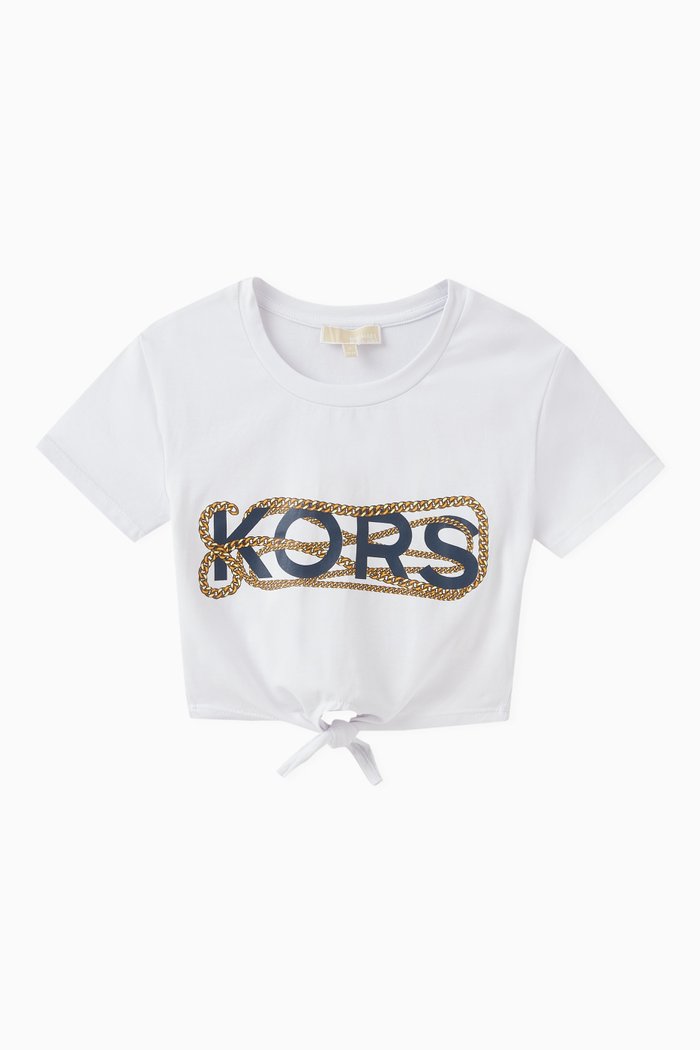 

Logo Knot T-shirt in Cotton, White