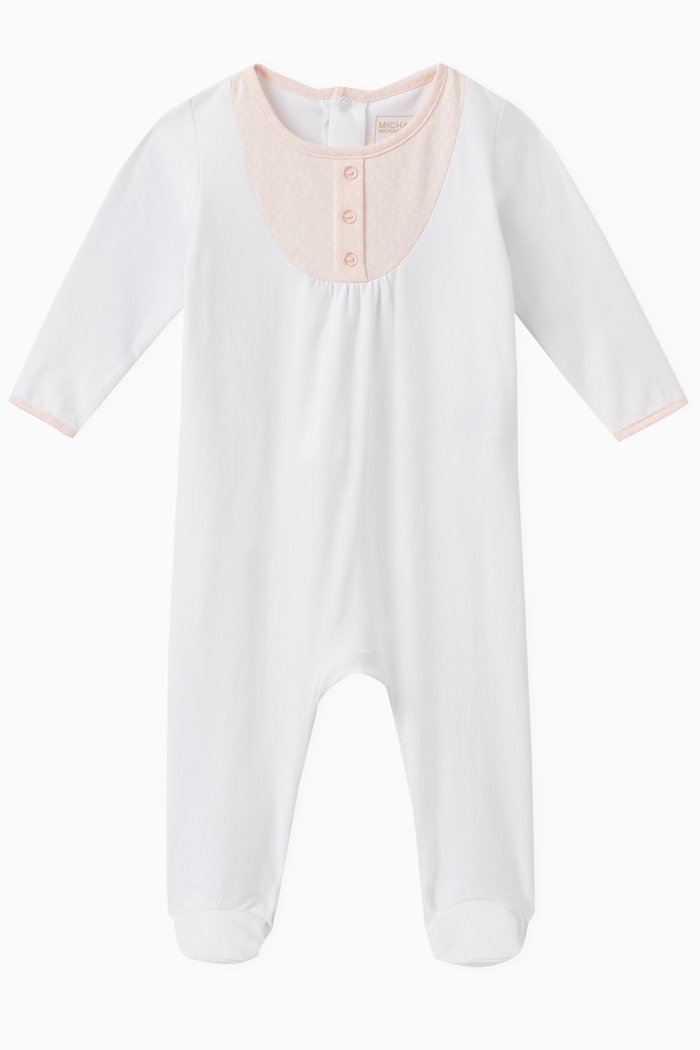 

Logo Sleepsuit in Cotton, White