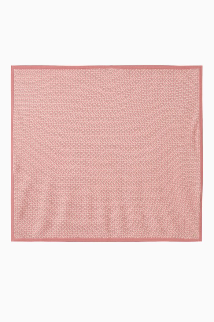 

All-over Logo Blanket in Cotton, Pink