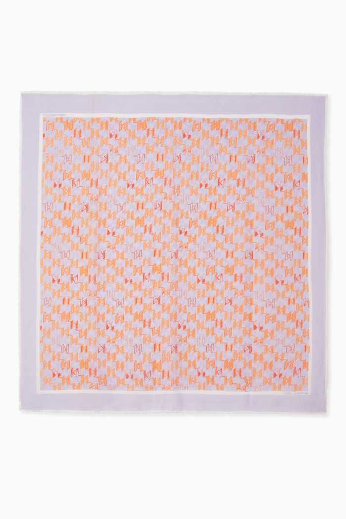 

K/Monogram Scarf in Silk Blend, Multicolour