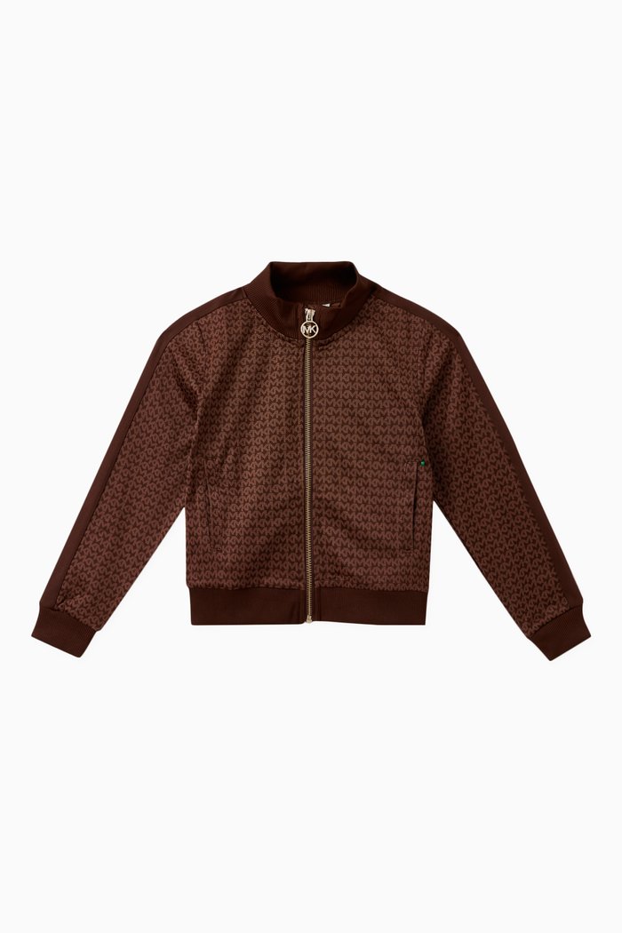 

Monogram Jacket in Polyester-blend, Brown