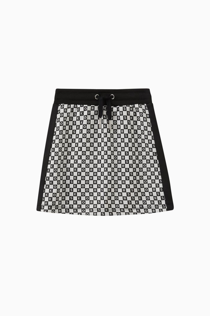 

Logo-print Skirt in Cotton, Black