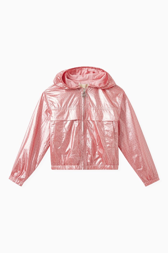 

Monogram Hooded Jacket in Polyester, Pink