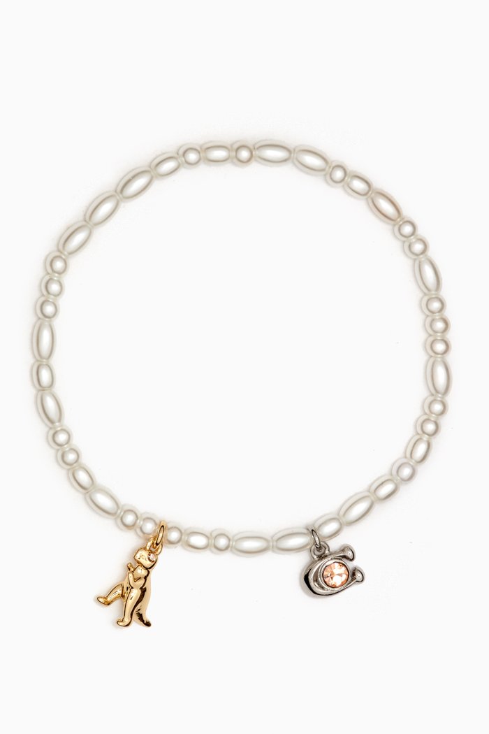 

Pearl Stretch Bracelet in Metal, Multicolour