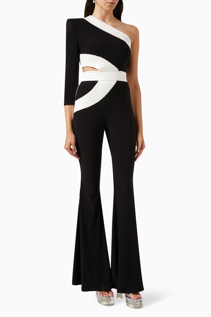 

Circus Delirium Jumpsuit in Stretch Jersey, Black