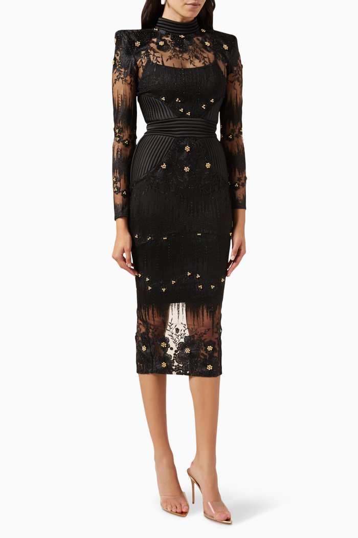 

L'artiste Dress in Mesh, Black