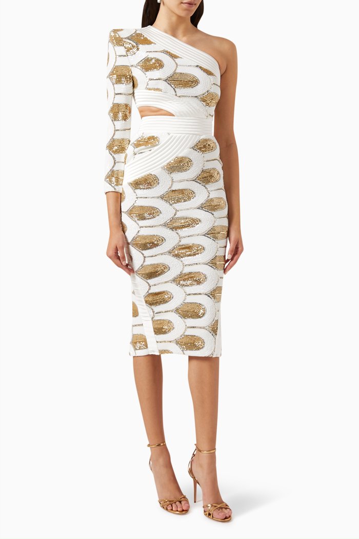 

Lythion Dress in Jersey, White