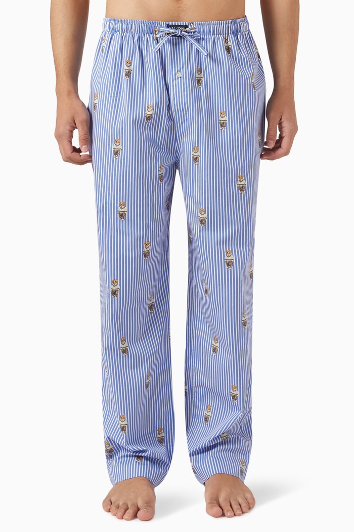 

Pyjama Bottoms in Cotton, Blue