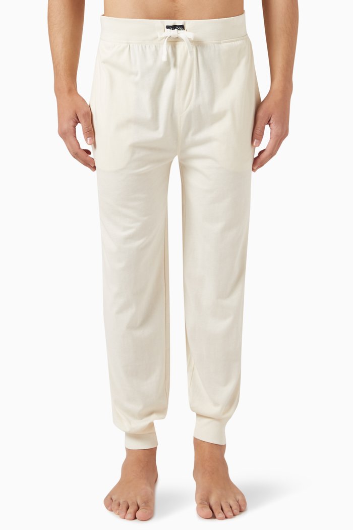 

Sleep Joggers in Cotton, Neutral