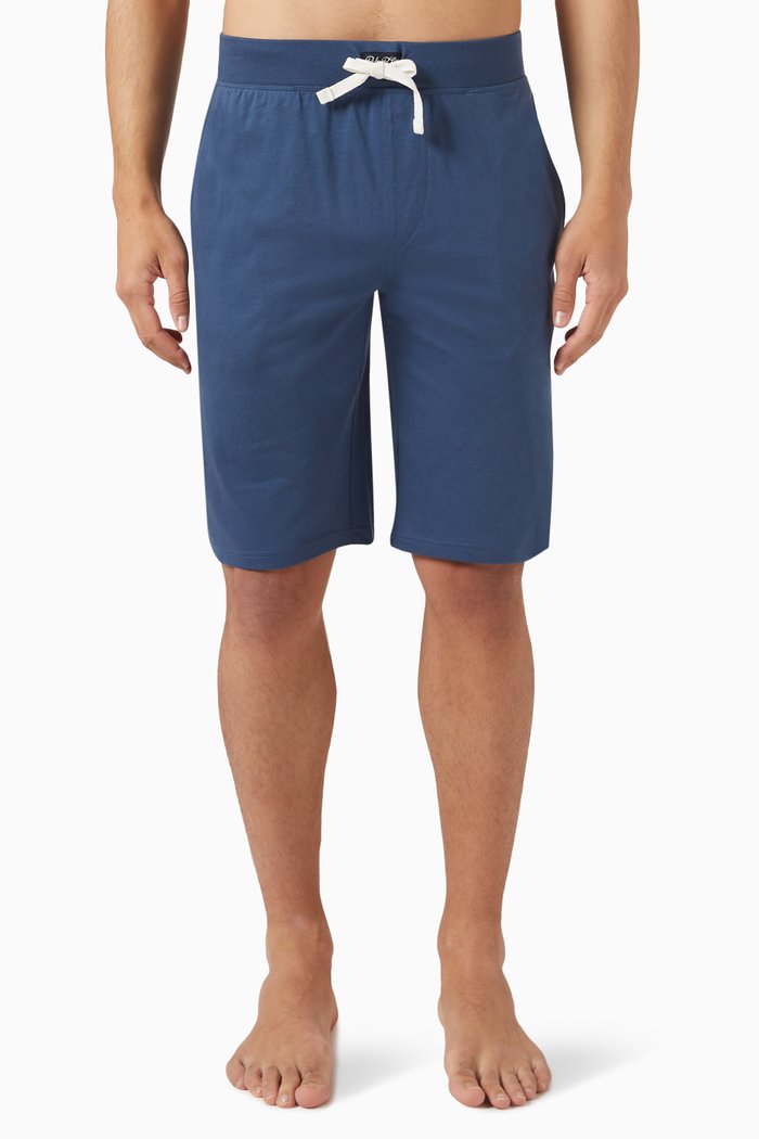 

Sleep Shorts in Cotton-jersey, Blue
