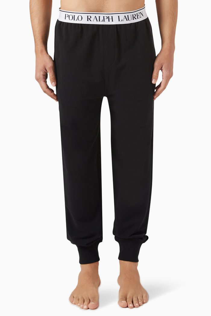 

Sleep Joggers in Cotton, Black