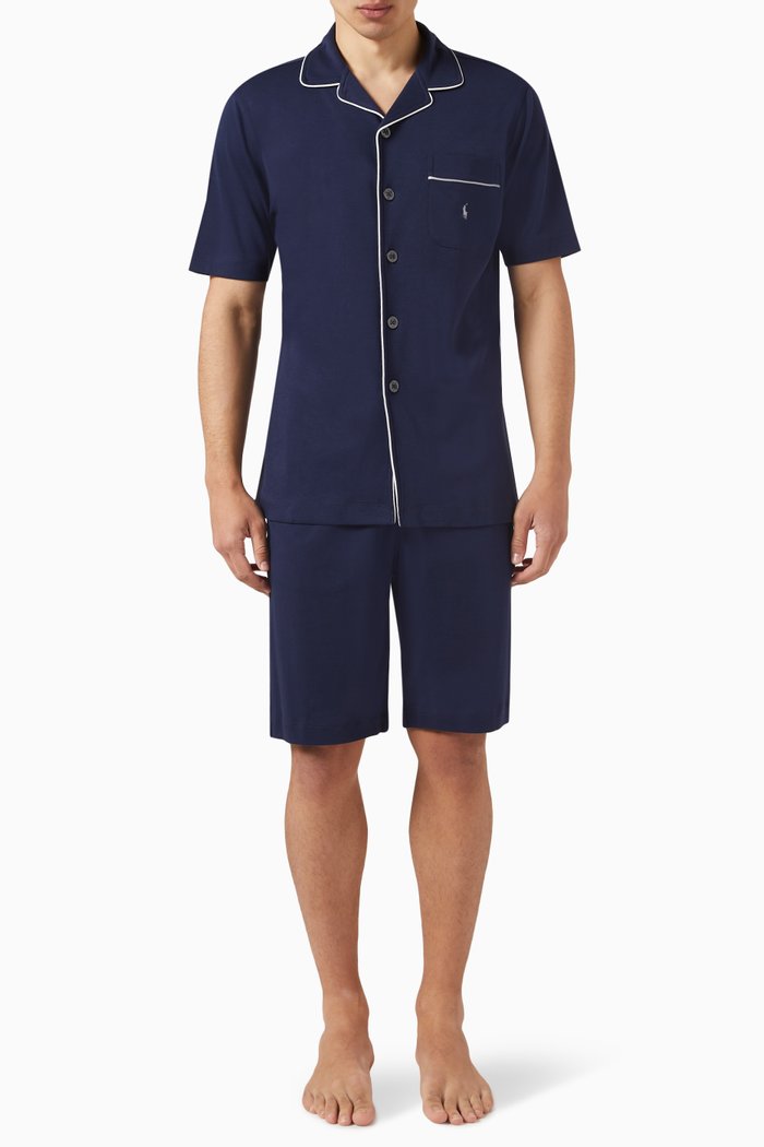 

Pyjama Set in Cotton, Blue