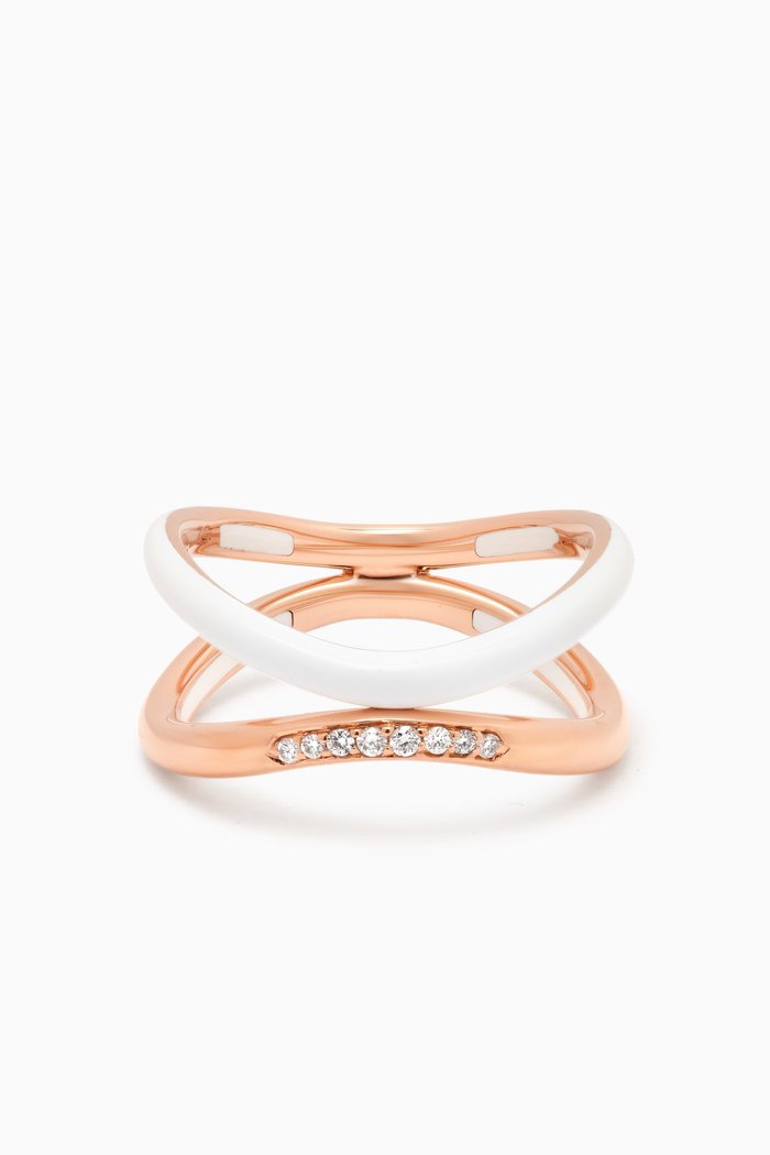 

Sukar Diamond Ring in 18kt Rose Gold
