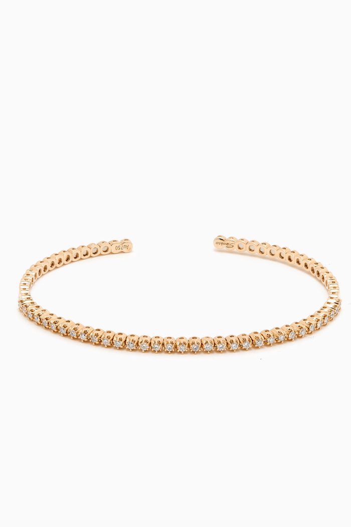 

Barq Diamond Bangle in 18kt Gold, Yellow
