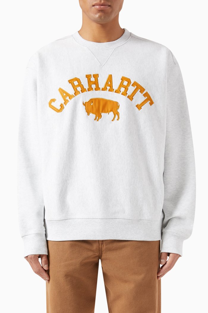 

Locker Sweatshirt in Polycotton Jersey, Grey