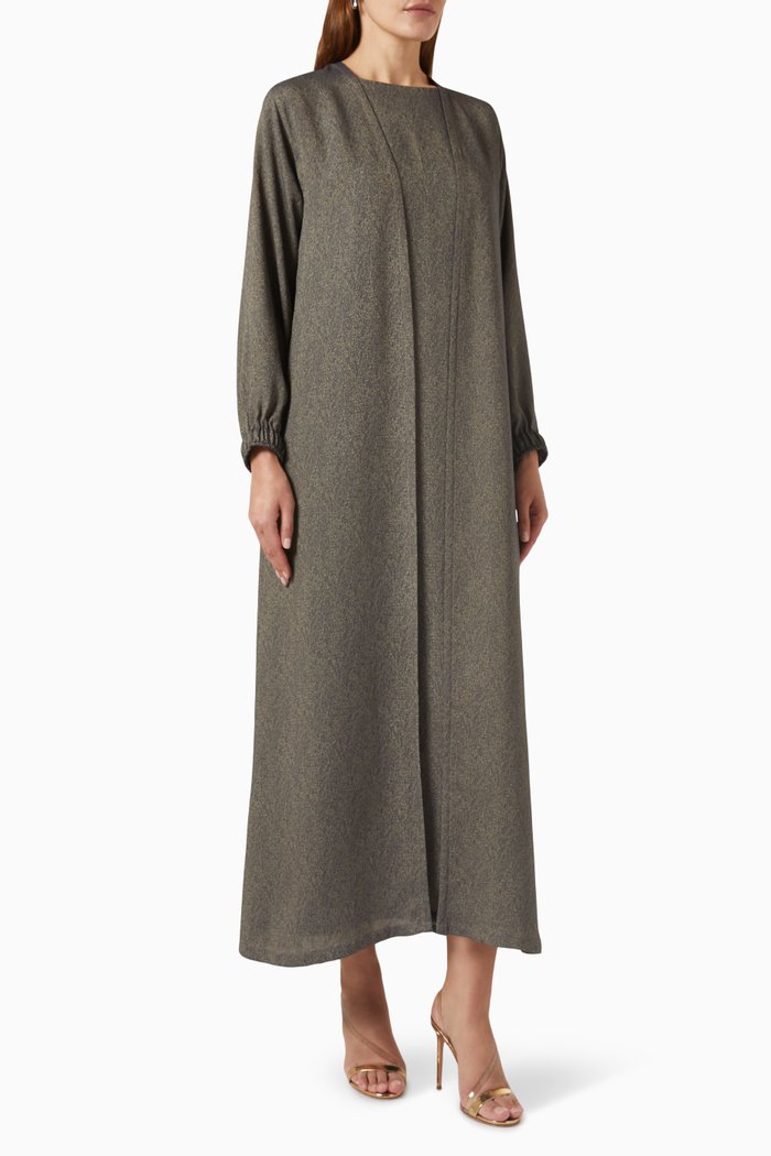 

Golden Shadow Abaya Set, Gold