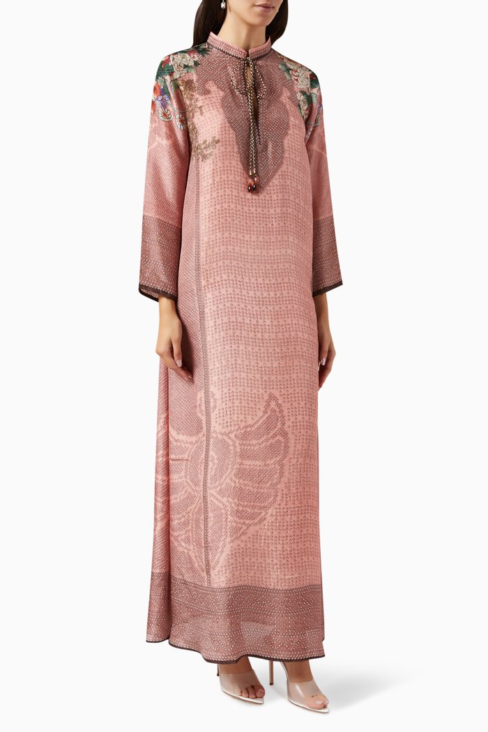 

Gayatri Kaftan in Silk, Brown