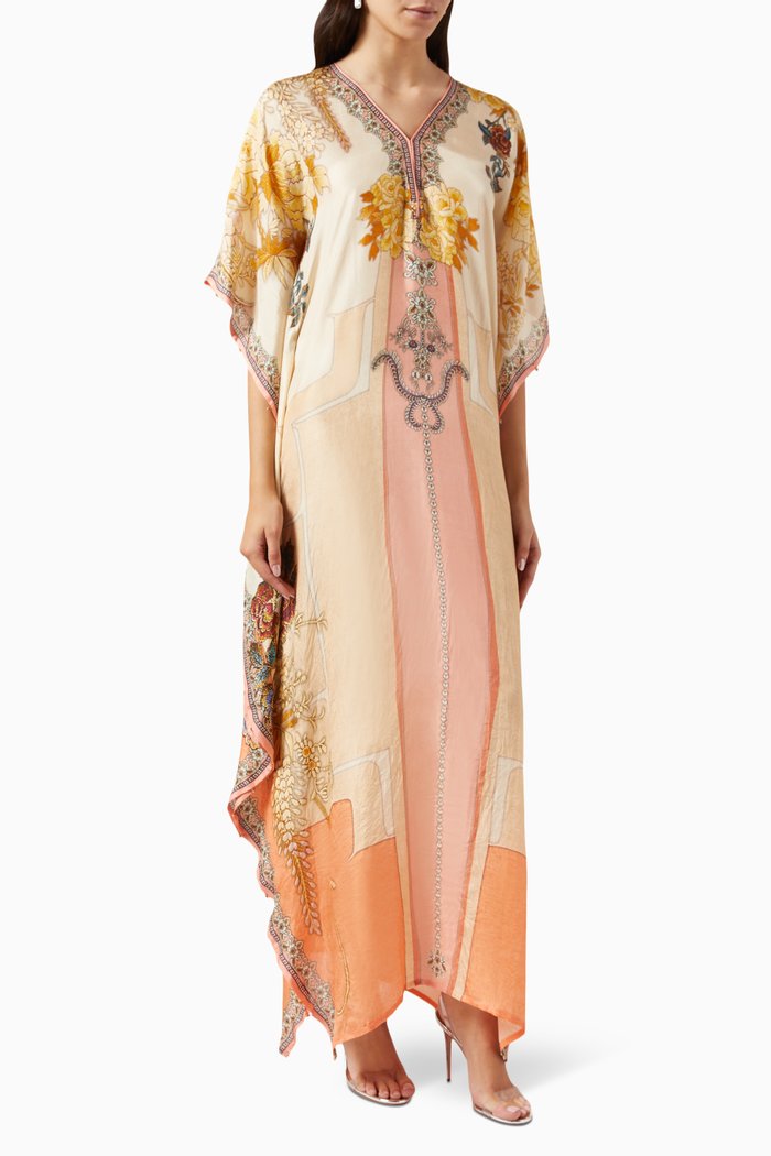 

Elenor Kaftan in Silk, Neutral