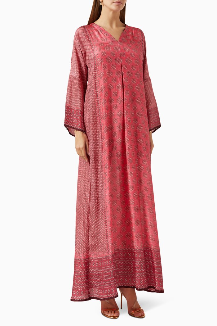 

Banera Kaftan in Silk, Pink