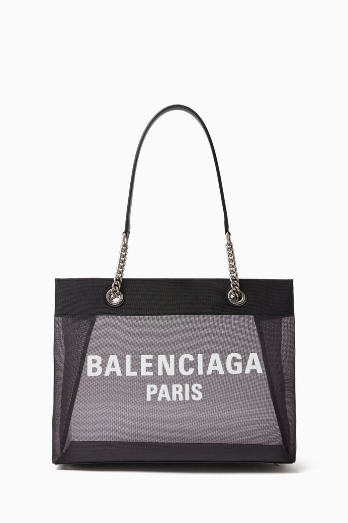 

Small Duty Free Tote Bag in Mesh, Black