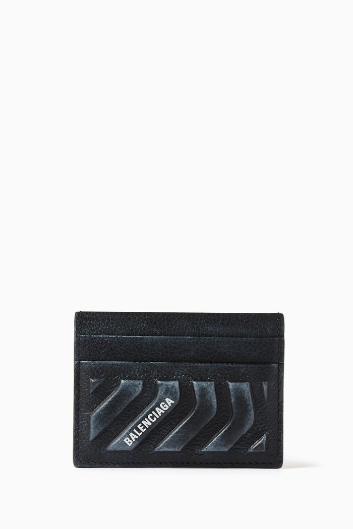 

Tread Card Holder in Leather, Black