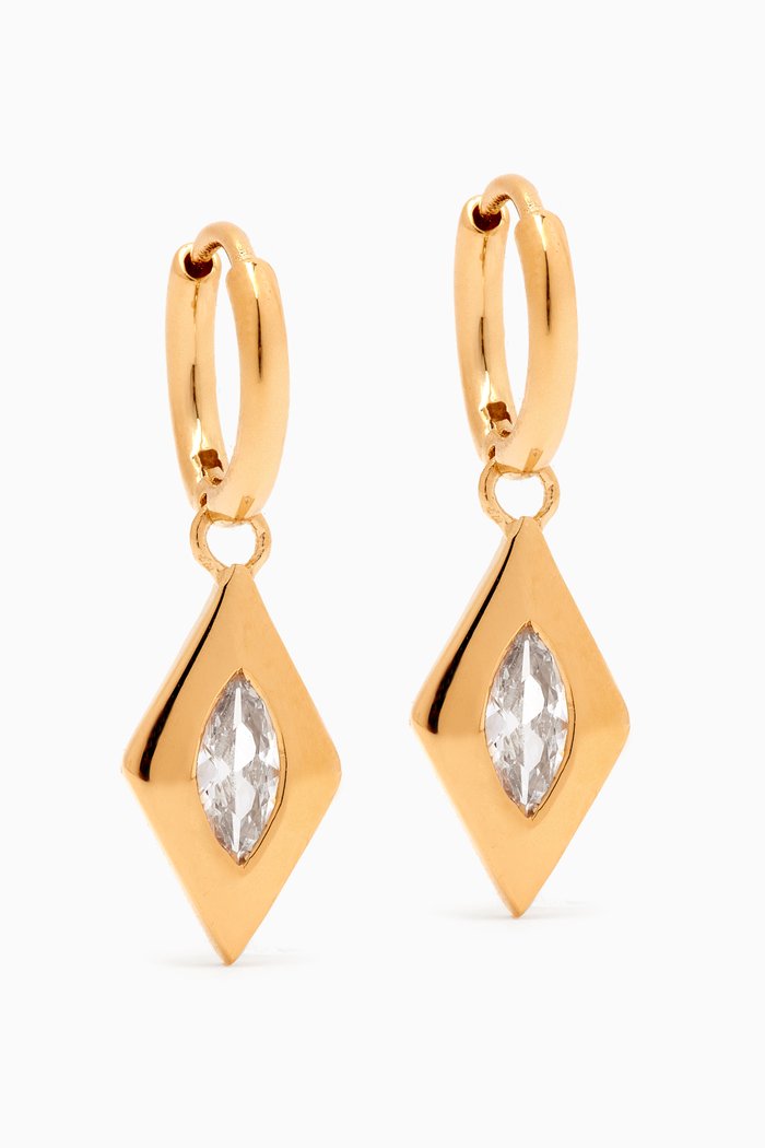 

Kate Hoop Earrings in 18kt Gold-plated Sterling Silver