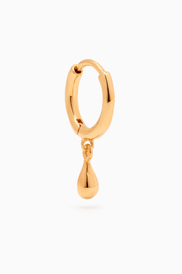 

Teardrop Single Earring in 18kt Gold-plated Sterling Silver
