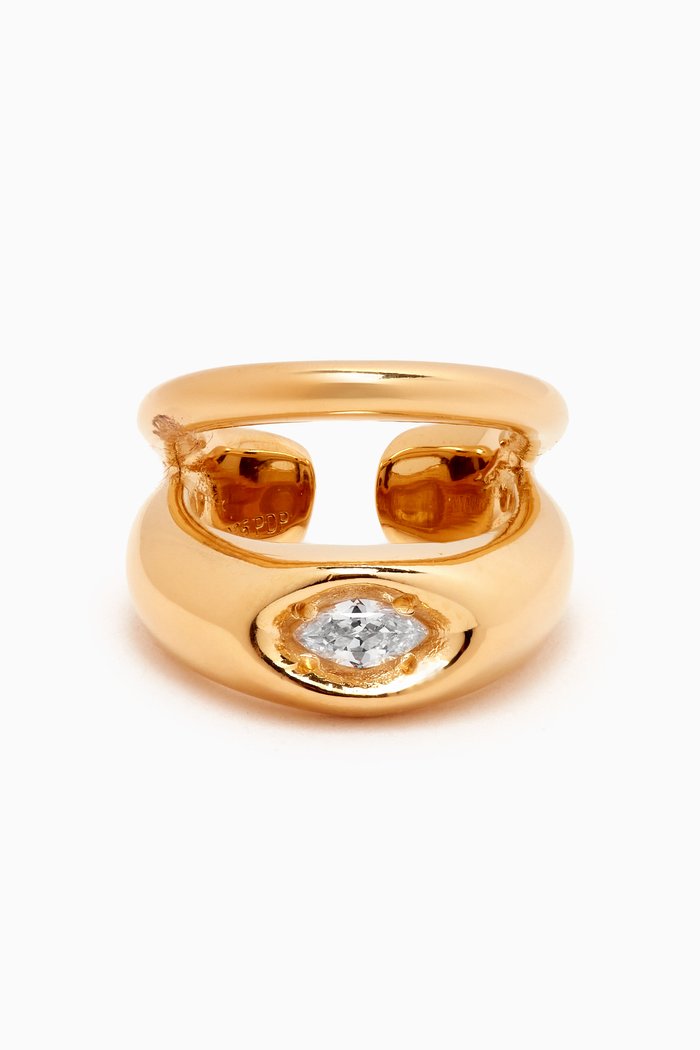

Ura Single Ear Cuff in 18kt Gold-plated Sterling Silver
