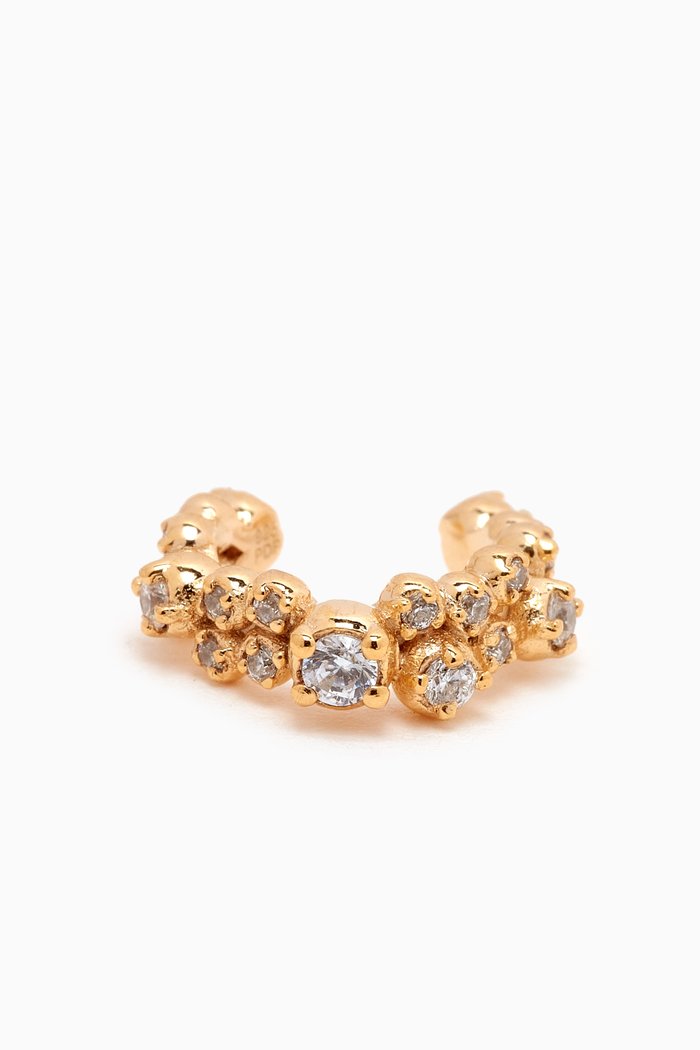 

Bubble Single Ear Cuff in 18kt Gold-plated Sterling Silver