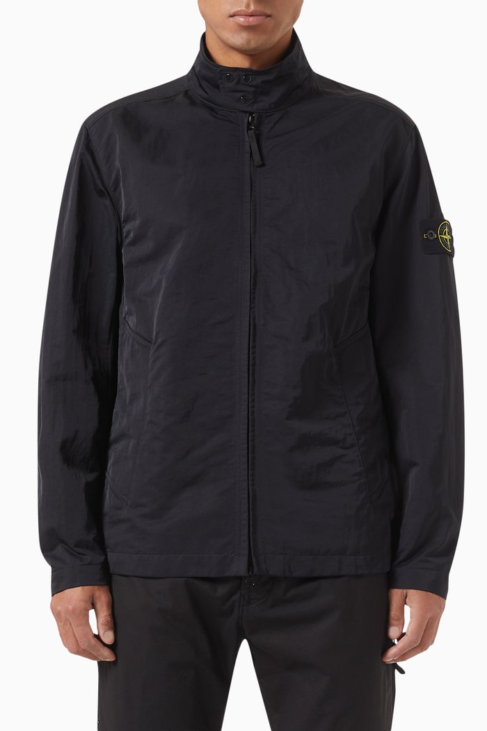 

Compass Logo-Patch Jacket in Polyamide, Black