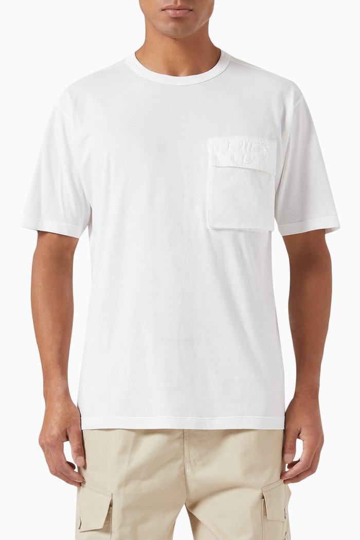 

Pocket T-shirt in Organic Cotton, White