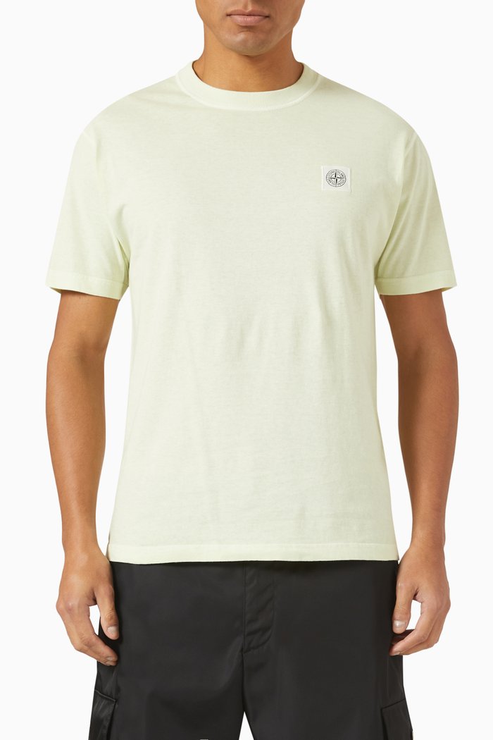 

T-shirt in Cotton Jersey, Green